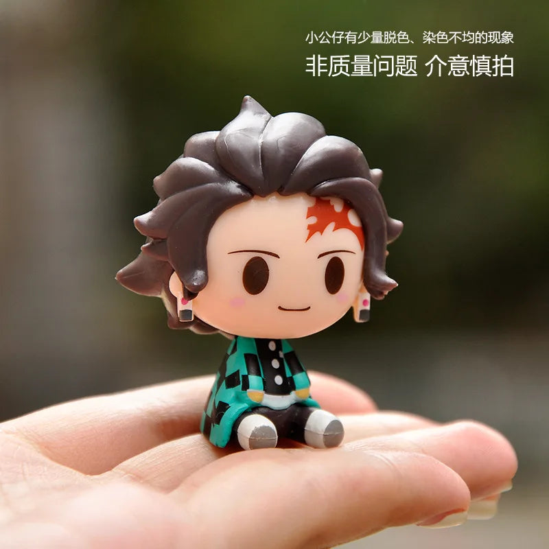 Demon Slayer Kimetsu No Yaiba Kamado Tanjirou Nezuko Agatsuma Zenitsu Action Figure Anime Model Statue Collectible Toys Gifts